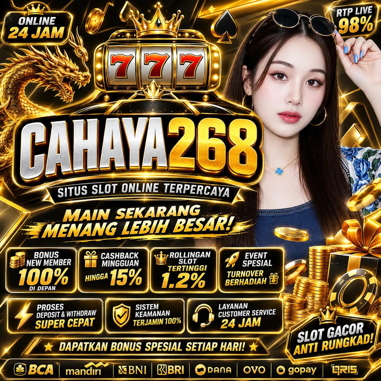 CAHAYA268 Banner